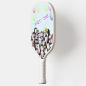 ハッピーペンギンバースデーパーティーピックボールパドル ピックルボールラケット (左)