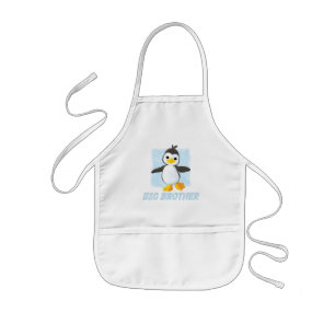 ハッピーペンギンビッグブラザーキッズエプロン 子供用エプロン