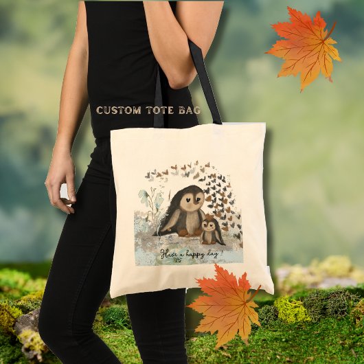 ハッピーペンギンママ&ベビー トートバッグ