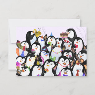ハッピーペンギン誕生日カード