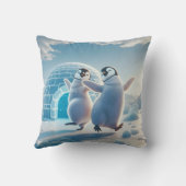 ハッピーペンギン踊り クッション (裏面)