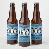 ハッピーペンギン踊りGroomsmen Beer Label ビールラベル (ボトル)