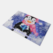 ハッピーペンギン-クリスマス- ドアマット (アングル)