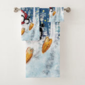 ハッピーペンギン-クリスマス バスタオルセット (インサイチュ)