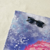 ハッピーペンギン – クリスマス –  ビーチタオル (インサイチュ)