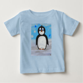 ハッピーペンギン ベビーTシャツ