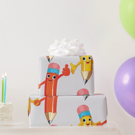 ハッピーペンシル ラッピングペーパー