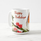 ハッピーホイディズクリスマスバード コーヒーマグカップ (正面左)