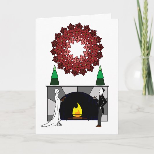 ハッピーホイデイズポイントセティアリース カード (正面)