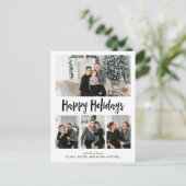 ハッピーホイデイズ|白黒写真グ数々のリッド シーズンポストカード (スタンド正面)