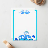 ハッピーホエールステーショナリー！ ノートカード (正面/裏面インサイチュ)