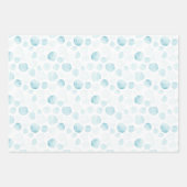 ハッピーホエー海航海のバブルアホイセットof 3 ラッピングペーパーシート (正面2)