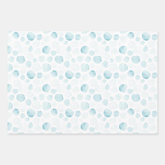 ハッピーホエー海航海のバブルアホイセットof 3 ラッピングペーパーシート (正面2)