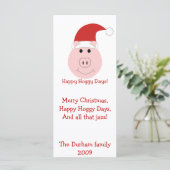 ハッピーホギー日クリスマスカードと文房具。 (スタンド正面)