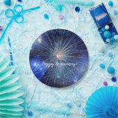 ハッピーホグマナイスコティッシュニューイヤーお祝い ペーパープレート (パーティー)