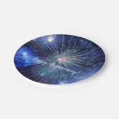 ハッピーホグマナイスコティッシュニューイヤーお祝い ペーパープレート (アングル)