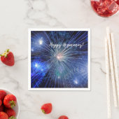 ハッピーホグマネーパーティースコットランド新年の花火 スタンダードカクテルナプキン (インサイチュ)