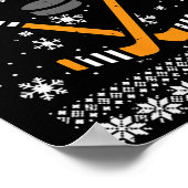 ハッピーホケヤデイズ醜いクリスマスクリスマスホッケーメンボー ポスター (角)