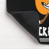 ハッピーホッキーウィーンハロウィーンアイスホッケープレーヤーとH マウスパッド (コーナー)