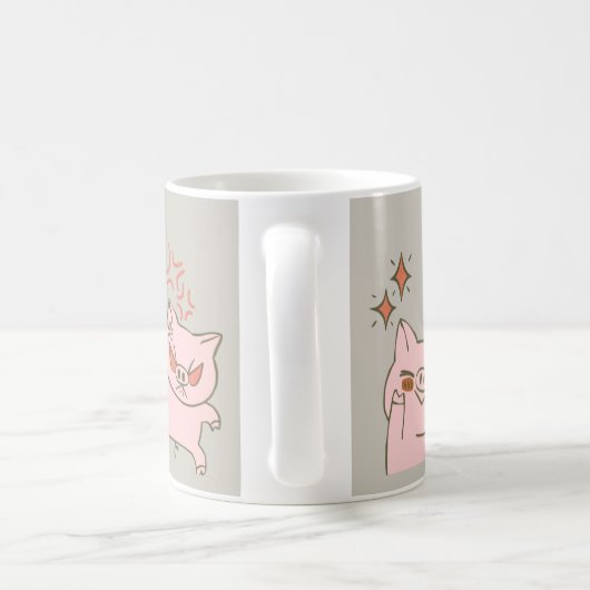 ハッピーホッグ コーヒーマグカップ (ハンドル)