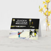 ハッピーホッケーシーズン カード (黄色い花)