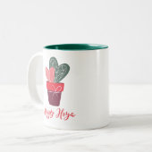 ハッピーホヤラブハートロマンティックバレンタインデー ツートーンマグカップ (正面左)