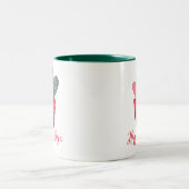 ハッピーホヤラブハートロマンティックバレンタインデー ツートーンマグカップ (中央)