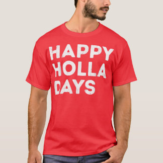 ハッピーホラ日おもしろいクリスマス Tシャツ