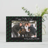 ハッピーホリおもしろいー日ホリデーマンスフォトカード (スタンド正面)