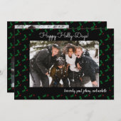 ハッピーホリおもしろいー日ホリデーマンスフォトカード (正面/裏面)