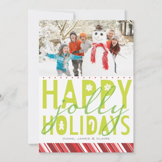 ハッピーホリすてきデーフォトカード シーズンカード (正面)