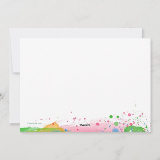 ハッピーホリのグリーティングカード シーズンカード (裏面)