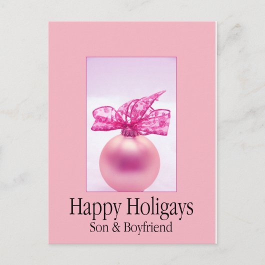 ハッピーホリゲイズソン&ボーイフレンド ポストカード (正面)