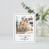 ハッピーホリシンプルーズエレガントフォトポストカード ポストカード (スタンド正面)
