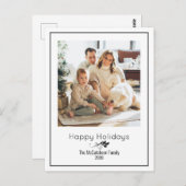 ハッピーホリシンプルーズエレガントフォトポストカード ポストカード (正面/裏面)