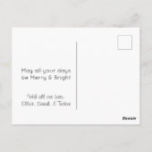 ハッピーホリシンプルーズエレガントフォトポストカード ポストカード (裏面)