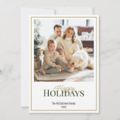 ハッピーホリシンプルーズエレガントワンフォト シーズンカード (正面)
