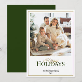 ハッピーホリシンプルーズエレガントワンフォト シーズンカード