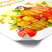 ハッピーホリデイお祝い ポスター (角)