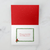 ハッピーホリデイズアイリッシュセッター カード (内部)