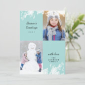 ハッピーホリデイズアクアスノイミニマルファミリーフォト シーズンカード (スタンド正面)