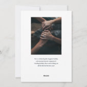 ハッピーホリデイズアーチホリデーフォトカード シーズンカード (裏面)