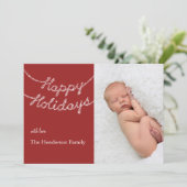 ハッピーホリデイズイントゥインクルライトフォトカード シーズンカード (スタンド正面)