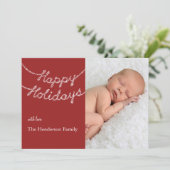 ハッピーホリデイズイントゥインクルライトフォトカード シーズンカード (スタンド正面)