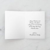 ハッピーホリデイズウィンターリーススノークリスマス シーズンカード (内部)