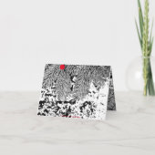 ハッピーホリデイズエバーグリーンフォトノートカード ノートカード (裏面)