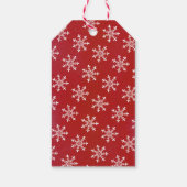 ハッピーホリデイズキュート雪の結晶クリスマスギフトタグ ギフトタグ (裏面)