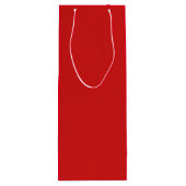 ハッピーホリデイズギンガーブレッドハウスクリスマスレッド ワインギフトバッグ (裏面)