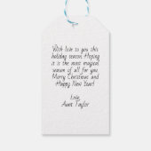 ハッピーホリデイズクリスマスくるみ割りバレエ ギフトタグ (裏面)