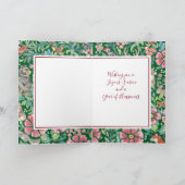 ハッピーホリデイズクリスマスウッドランド動物グリーン シーズンカード (内部)